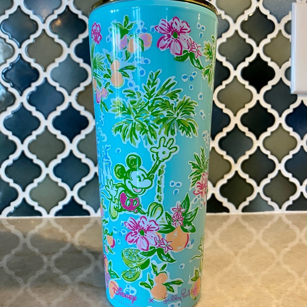 Mickey and Minnie Mouse Tumbler with Straw by Lilly Pulitzer